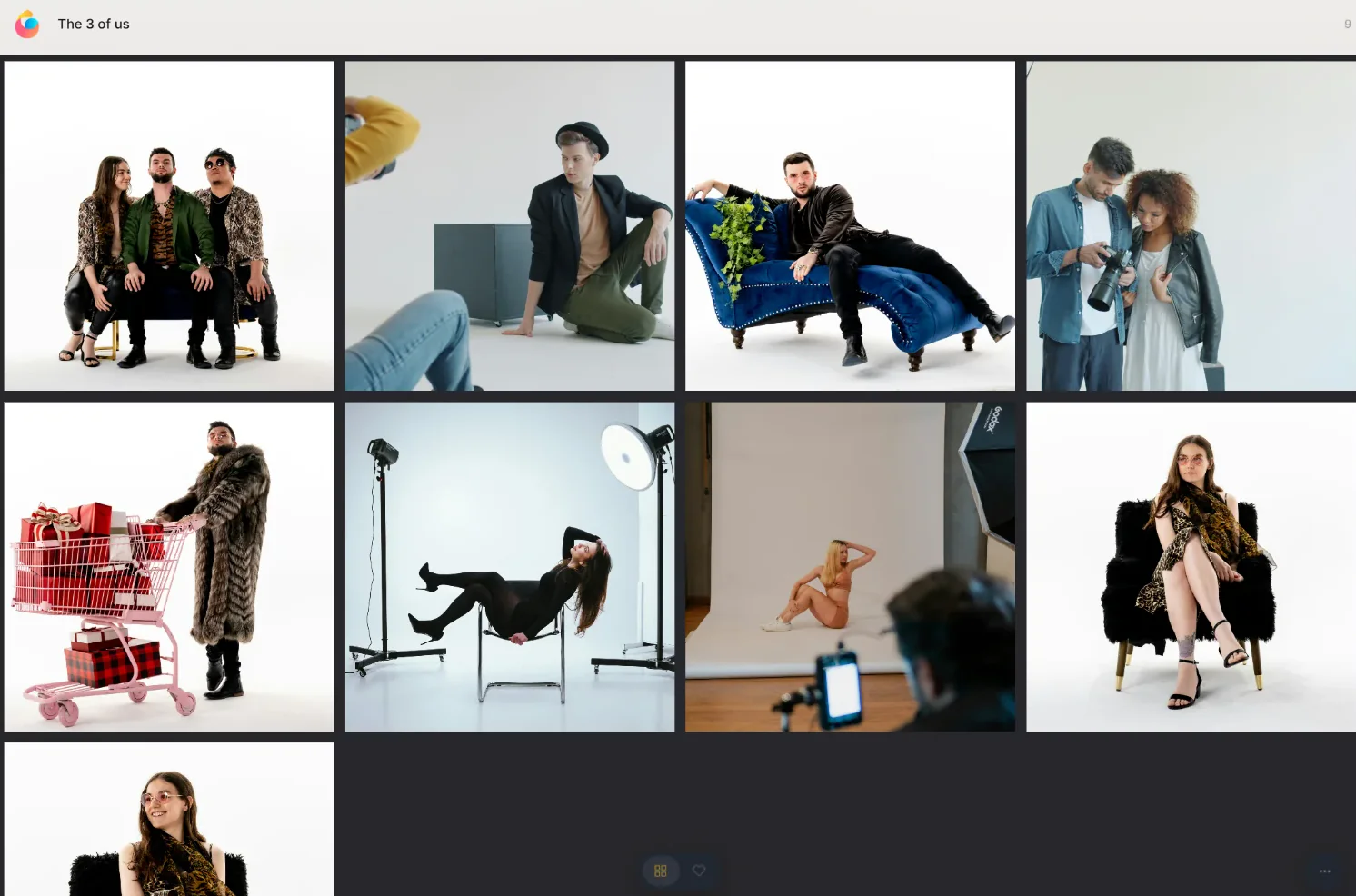 GaleoSelect gallery rendered in the Charcoal theme